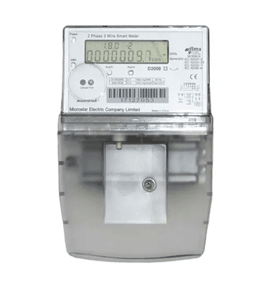 Medidor bidireccional bifásico Microstar D2000